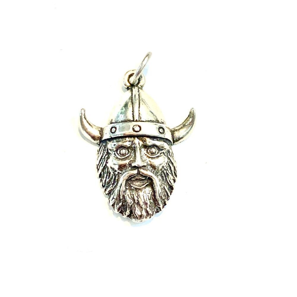 Viking Sterling Silver Jewelry Charm #warrior